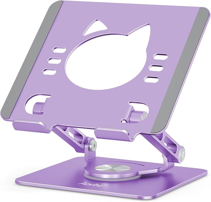 Tablet Stand 360° Rotating Aluminum Holder by Aoviho