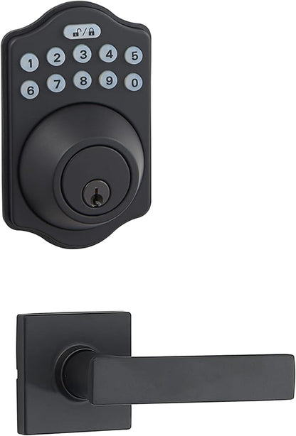 Amazon Basics Traditional Electronic Keypad, Keyless Entry Door Lock Deadbolt - Image 2