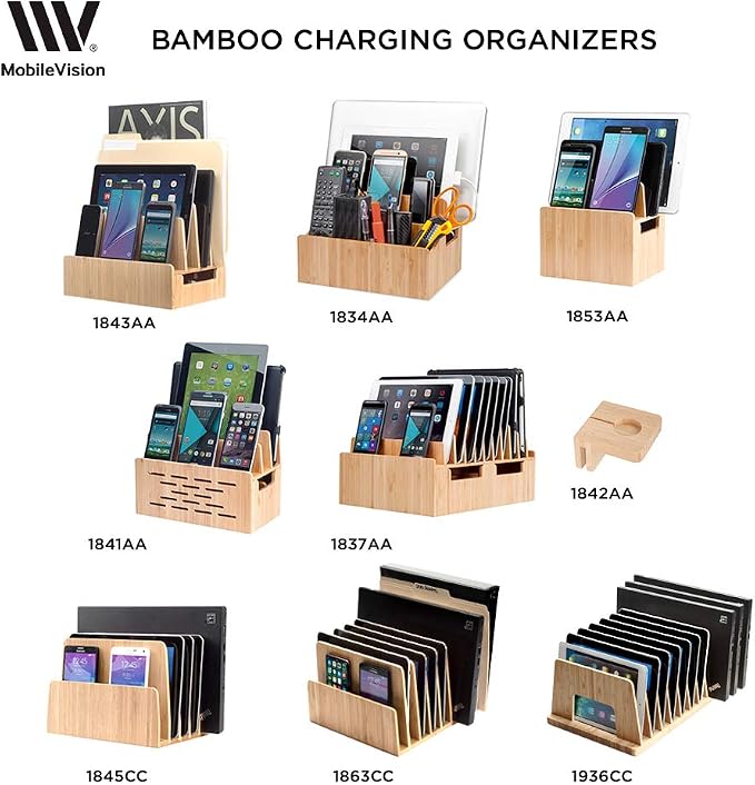 MobileVision Bamboo Multi Device Inclined Organizer - Image 6