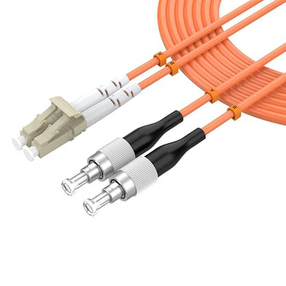 OM1 LC to FC Fiber Patch Cable, 5M/16.4FT Fiber Optic Jumper, 10GB Multimode by lidkew