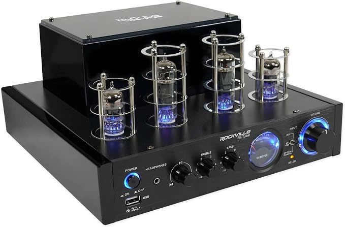 Rockville BluTube LED 70W Tube Amplifier Home Theater Stereo Receiver by Rockville
