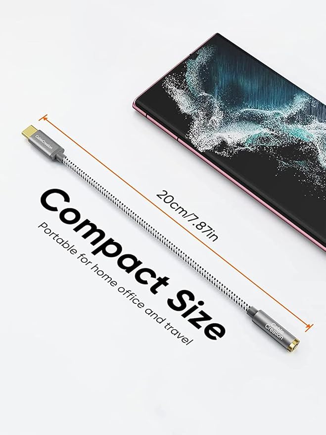CableCreation USB C to 3.5mm Audio Adapter, Type C to Headphone Adapter - Image 5