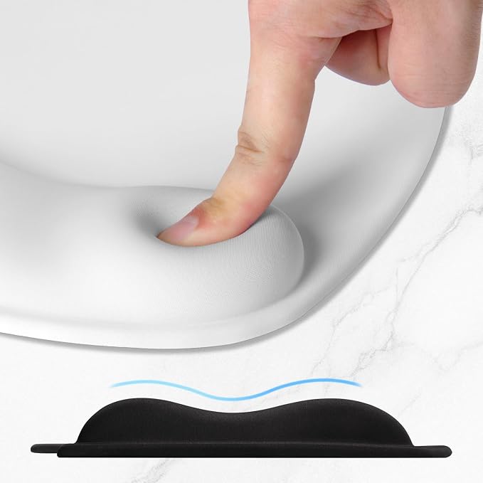 ITNRSIIET Ergonomic Mouse Pad, Cushioned Gel Wrist Rest, Non-Slip Base - Image 4