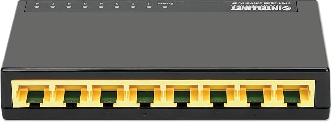 Intellinet 8 Port Gigabit Ethernet Switch – 10 / 100 / 1000 Mbps by IntellinetNetworkSolutions