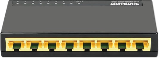 Intellinet 8 Port Gigabit Ethernet Switch – 10 / 100 / 1000 Mbps by IntellinetNetworkSolutions