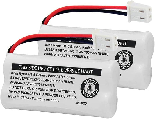 iMah BT162342/BT262342 2.4V 300mAh Ni-MH Cordless Phone Battery Pack, Also by iMah