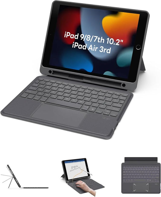 EIP Bluetooth Keyboard Case for iPad 10.2 inch & iPad Air 10.5 inch, 10.2 by eiP