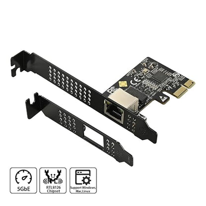 IO CREST 5.0GB PCIe Network Card – PCIe to 5.0 Gigabit Ethernet Network Card - Image 4