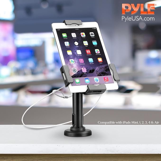 Pyle PSPADLK8 Anti-Theft Tablet Security Stand Kiosk - Image 6
