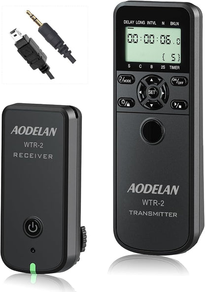 Wireless Shutter Camera Remote Intervalometer Timer Compatible by AODELAN