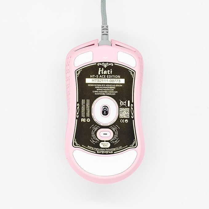 Gwolves Hati HTS Lightweight Honeycomb Wired Gaming Mouse, 3389 Sensor - Image 2
