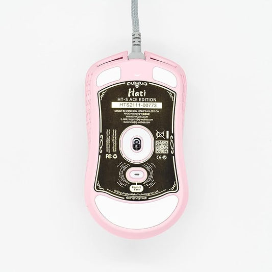 Gwolves Hati HTS Lightweight Honeycomb Wired Gaming Mouse, 3389 Sensor - Image 2
