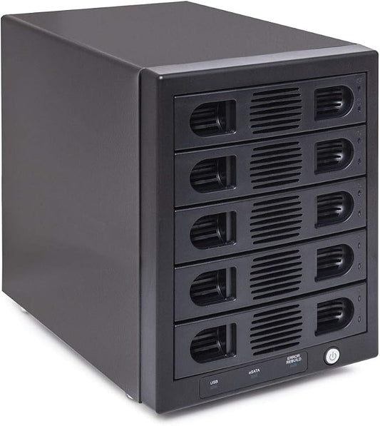 Syba 5 Bay Tool Less Tray Hot Swappable 2.5" 3.5" SATA III RAID HDD External by IOCrest