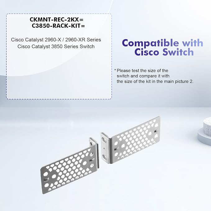 19" Rack Mount Kit for Cisco Switches 2960-X/2960-XR Series and 3650/3850 - Image 6