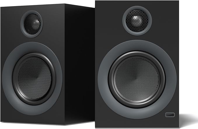 Bluetooth Bookshelf Speakers, 75W Powered Active Speaker by HOTMAY