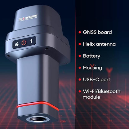 GEO-Measure RTK GNSS Survey Equipment, Handheld GPS Rover Receiver - Image 2