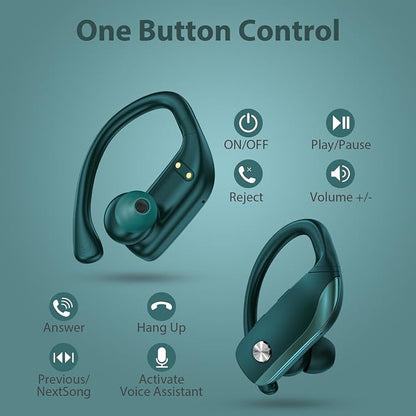 bmanl Wireless Earbuds Bluetooth Headphones 48hrs Play Back Sport Earphones - Image 4