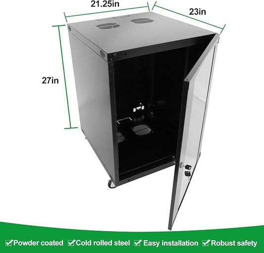 12U Server Cabinet Wall Mount Rack Enclosure - Image 2