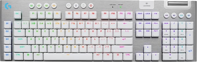 Logitech G915 X Lightspeed Wireless Mechanical Gaming Keyboard, Double-Shot PBT by LogitechG