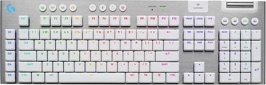 Logitech G915 X Lightspeed Wireless Mechanical Gaming Keyboard, Double-Shot PBT by LogitechG