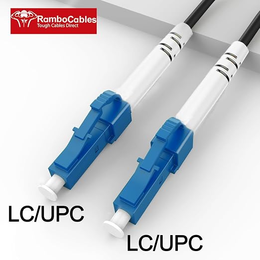 65 Feet Outdoor Simplex Fiber Optic Cable, OS2 LC to LC Single Mode Fiber Patch - Image 2