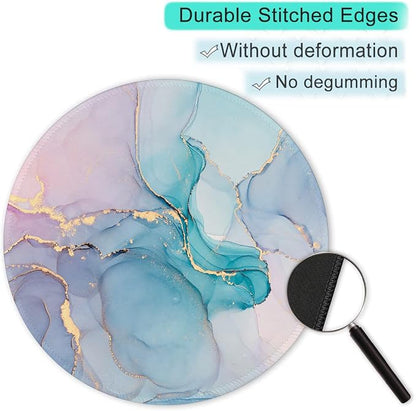 ITNRSIIET Round Mouse Pad with Stitched Edge Premium-Textured Waterproof - Image 5