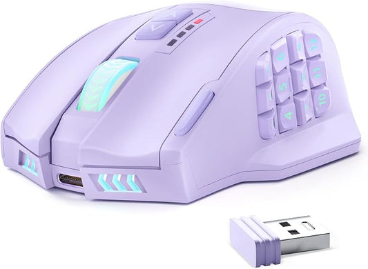 UtechSmart Venus Pro Wireless MMO Gaming Mouse, 000 DPI Optical Sensor by UtechSmart