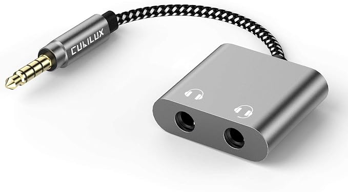 Cubilux 3.5mm Male to Dual Female Headphone Jack Splitter by Cubilux