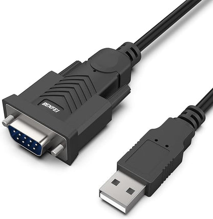 BENFEI USB to Serial Adapter, USB to RS-232 Male DB9 Serial Cable, Prolific by BENFEI