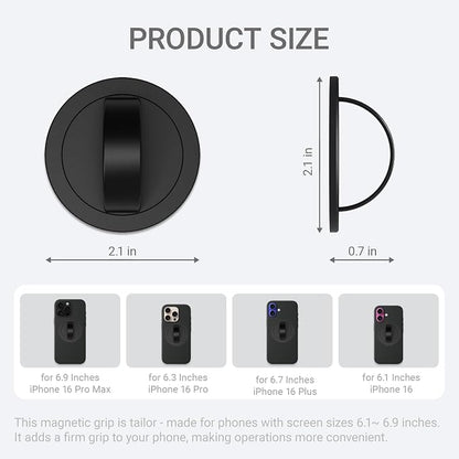 Grat 3 Lite Magnetic Phone Loop, 360° Rotatable Phone Grip, Detachable Finger - Image 7
