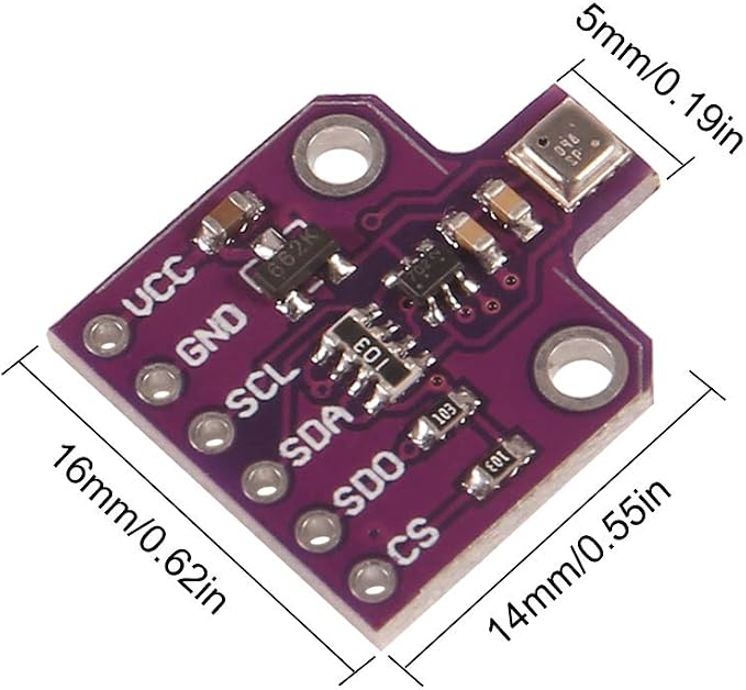 ACEIRMC BME680 Digital Temperature Humidity Pressure Sensor Breakout Board - Image 4