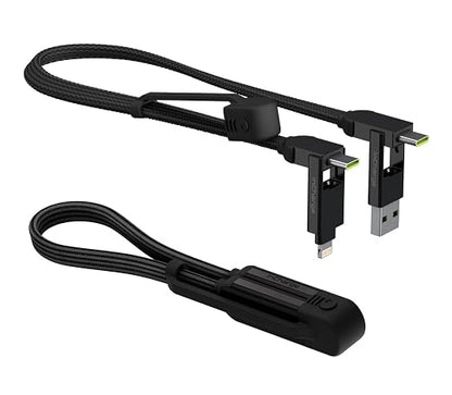 Rolling Square inCharge XL 6-in-1 Multi Charging Cable, Portable USB and USB-C by RollingSquare