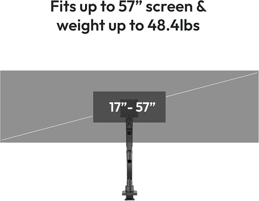 Pixio PS2S Titan Black Ultrawide Mega Heavy-Duty Premium Single Monitor Arm - Image 2