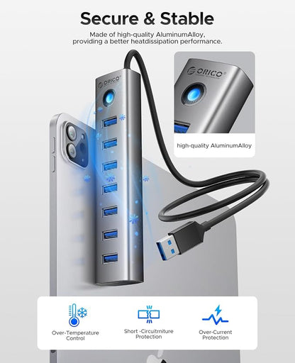ORICO Aluminum 7-Port USB Hub - Image 7
