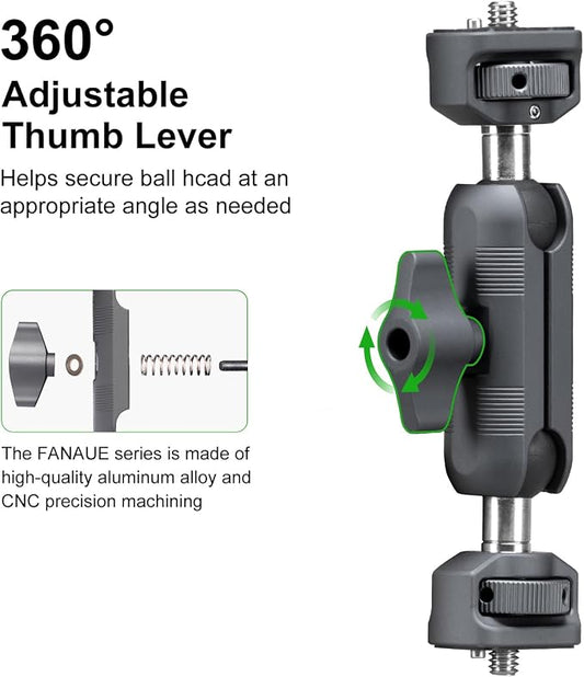 FANAUE Mini Articulating Arm Mount Camera Accessories Compatible - Image 2