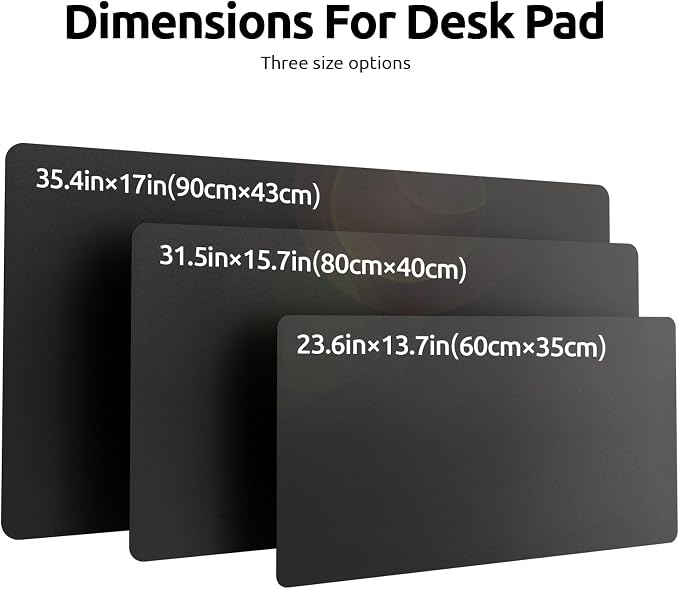 YSAGi Desk Mat, Desk Pad, Waterproof Desk Pad, 35.4" x 17" Laptop Leather Desk - Image 9