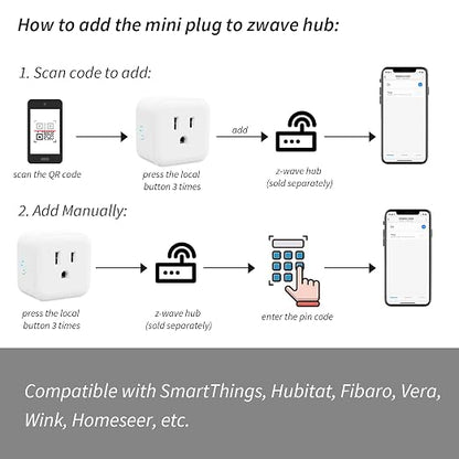 Minoston Smart Plug, Mini Plug-in Z-Wave 800 Series Socket - Image 4