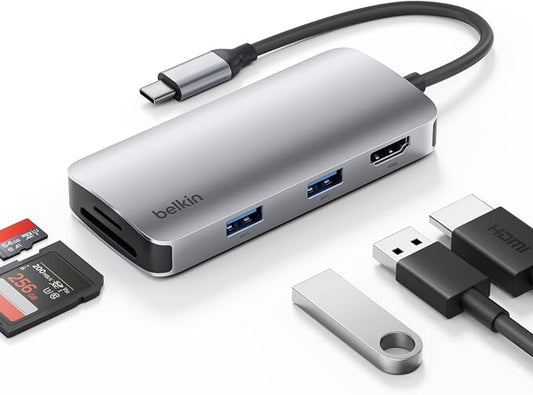 Belkin USB-C Hub, 5-in-1 Multiport Adapter by Belkin