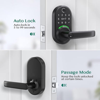 Smart Door Handle Lock with Keypad: Yamiry Fingerprint Smart Knob - Image 7