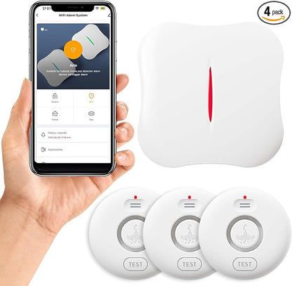 WiFi Water Leak Detectors for Home 3 Pack, Wireless Smart Water Leak Sensor by RUIKORING