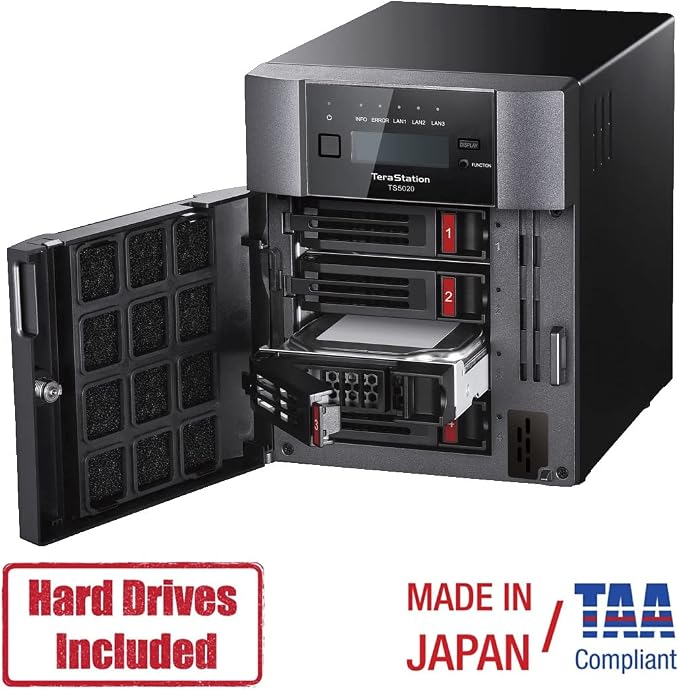 BUFFALO TeraStation 5420DN 4-Bay Business Desktop NAS 32TB - Image 3