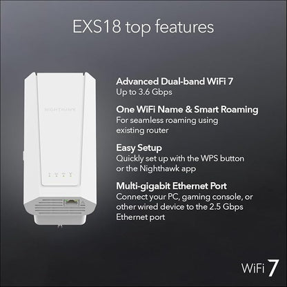 NETGEAR WiFi 7 Range Extender – BE3600 Dual-Band Wireless Internet Signal Range - Image 7