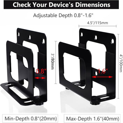 Cable Box Mount Modem Mount Adjustable Wall Mount - Image 3