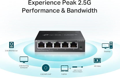 TP-Link TL-SG105S-M2 | 5-Port Multi-Gigabit 2.5G Ethernet Switch | Unmanaged - Image 2