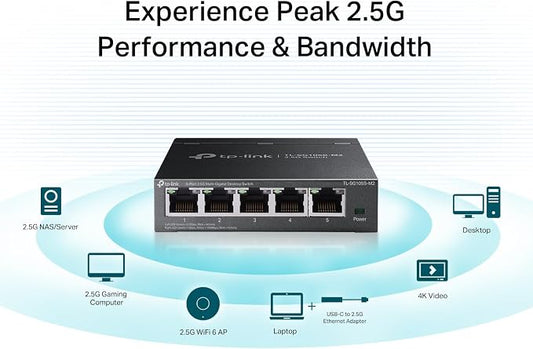 TP-Link TL-SG105S-M2 | 5-Port Multi-Gigabit 2.5G Ethernet Switch | Unmanaged - Image 2