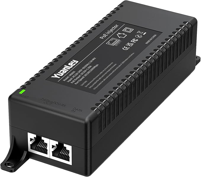 YuanLey Gigabit PoE Injector 60W, PoE++ Injector Converts Non-PoE to PoE++ by YuanLey