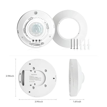 RAYZEEK Ceiling Mount 360 degree PIR Occupancy Motion Sensor, 8-12M High - Image 4