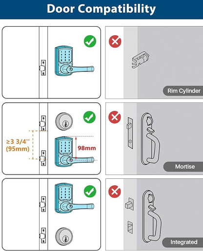 HIDALIFE Keyless Entry Door Lock, Keypad Door-Lock - Image 6
