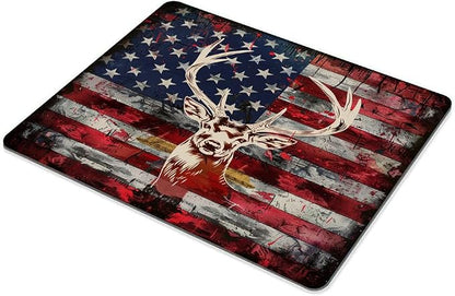 Square Mouse Pad Colorful Deer and National Flag-1, Gaming Mouse Pads - Image 5