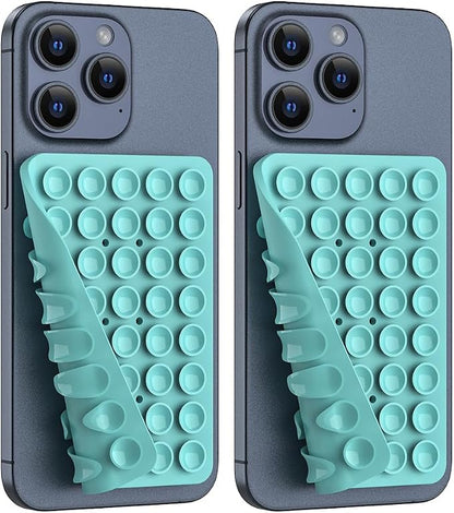 2PACK Silicone Double Sided Suction Phone Case Mount, Detachable Hands Free & by CMZZ
